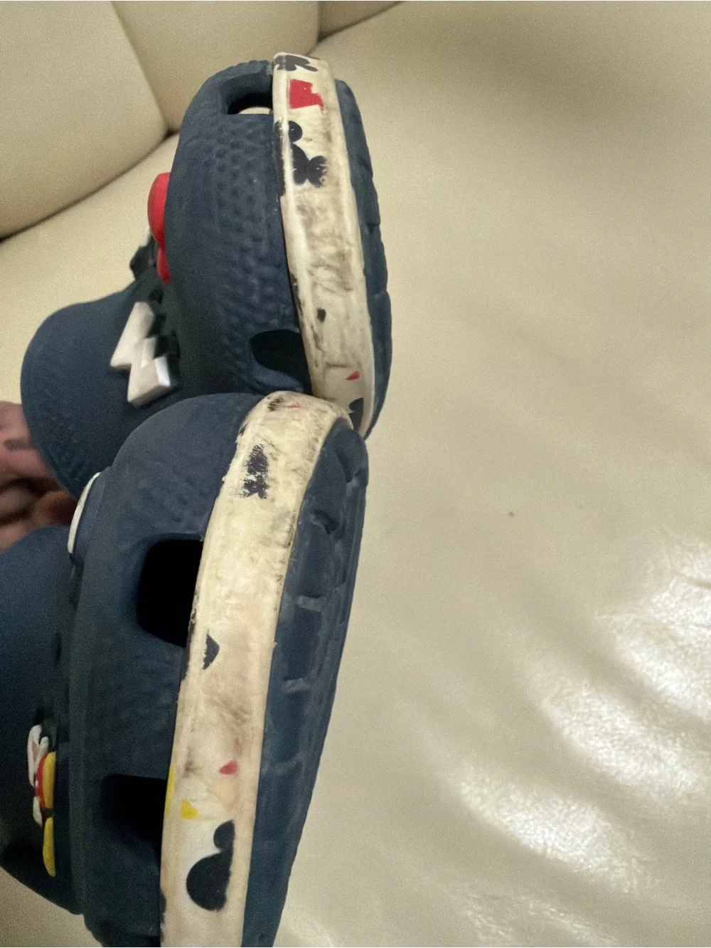 CROCS Navy Kids Mickey Mouse Jibbitz Clogs